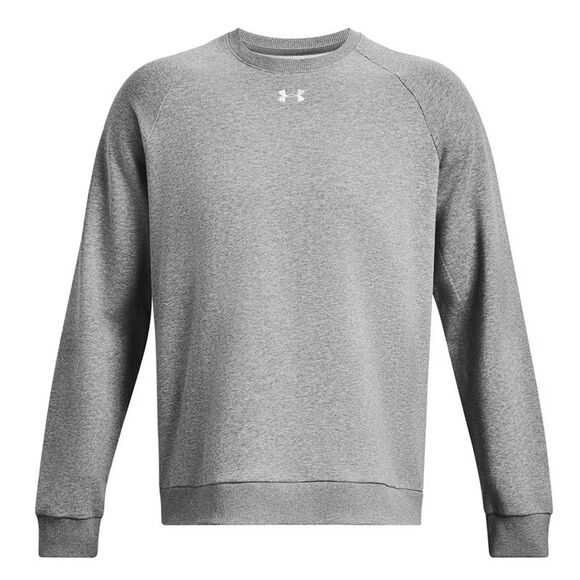 Under Armour Unisex Adult Rival Fleece Crew Neck Sweatshirt / Castle Rock/White